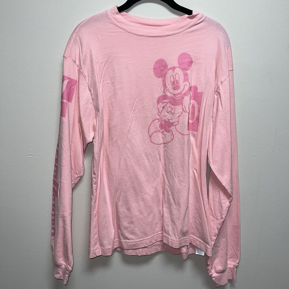 Disneyland Park Disney Mickey Mouse pink long sleeve shirt women’s size small